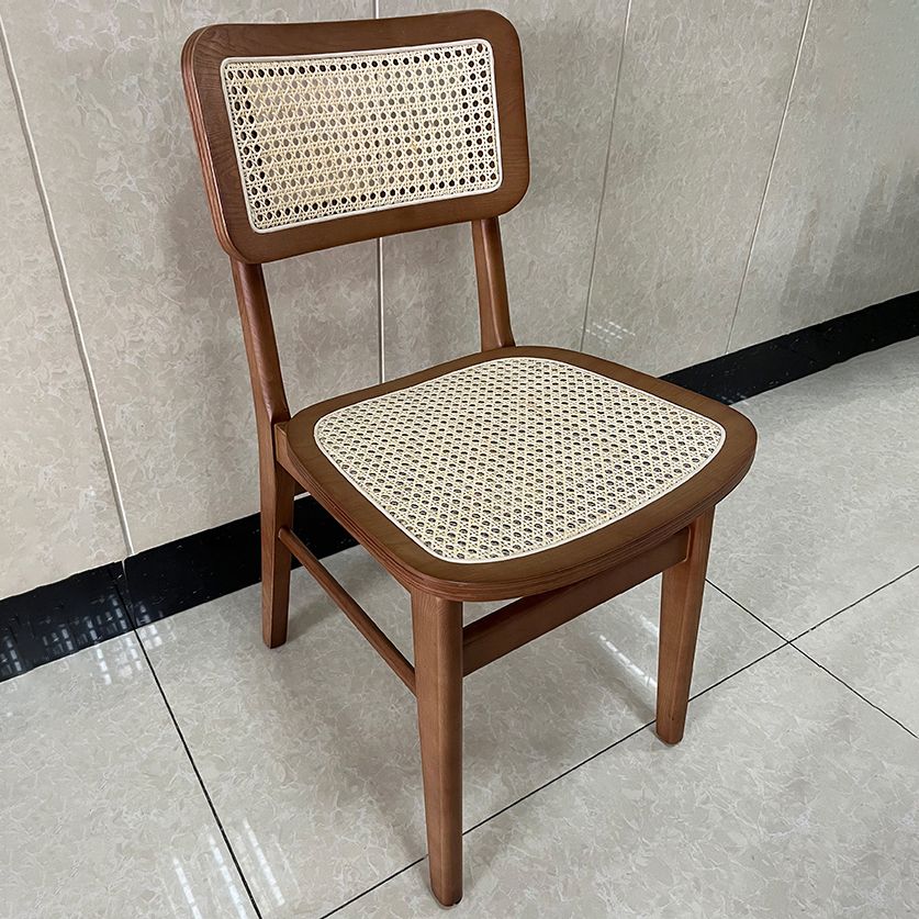 Sedie da pranzo in stile tradizionale sedie aperte a bracciale con gambe in legno per la casa