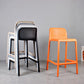 Nordic Macron Stackable Counter Stools Colorful Indoor Plastic Bar Stool Clearhalo 'Bar Furniture' 'Bar Stools' 'bar_stools' 'furn' 'furn_bar_stools' 'furniture_bar_stools' 'Kitchen & Dining Furniture' 'kitchen&dining_furn' 'kitchen' 'kitchen_furn' Furniture' 1200x1200_eb4e8c0c-9736-467c-a9aa-e9d9207eec7c