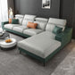 Modern Cushion Back Sectionals 35.43"H Modern Sloped Arm Sofa and Chaise Clearhalo 'furn' 'furn_sectionals' 'Furniture' 'furniture_sectionals' 'Living Room Furniture' 'Sectionals' 1200x1200_eb4f0fe6-6304-4f21-8929-9cbc3c1d3d1d