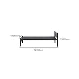 Black Metal Wire-Grid Bed Frame Industrial Style Iron High Open-Frame Bed