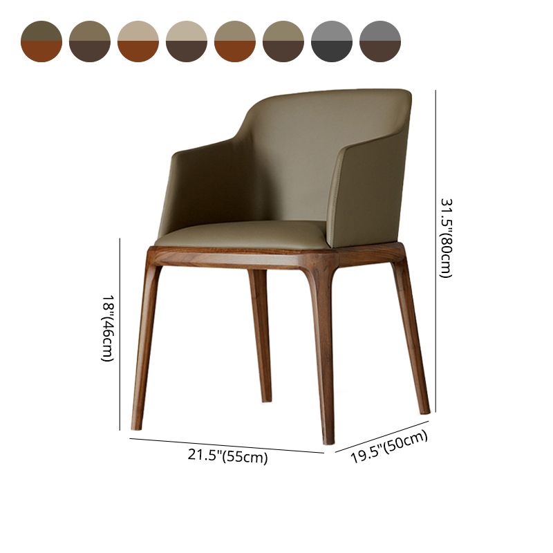 Contemporary Style Wooden Dining Chairs Dining Arm Side Chairs for Kitchen Clearhalo ' kitchen&dining_furn' 'Dining Chairs' 'Dining Tables & Seating' 'dining_chair' 'furn' 'furn_dining_chair' 'Furniture' 'furniture_dining_chair' 'Kitchen & Dining Furniture' 'kitchen' 1200x1200_eb500731-253b-4037-91f6-1ba4c0c997e1