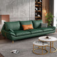 Contemporary 3-seater 33.46" H Faux Leather Pillow Top Arm Sofa