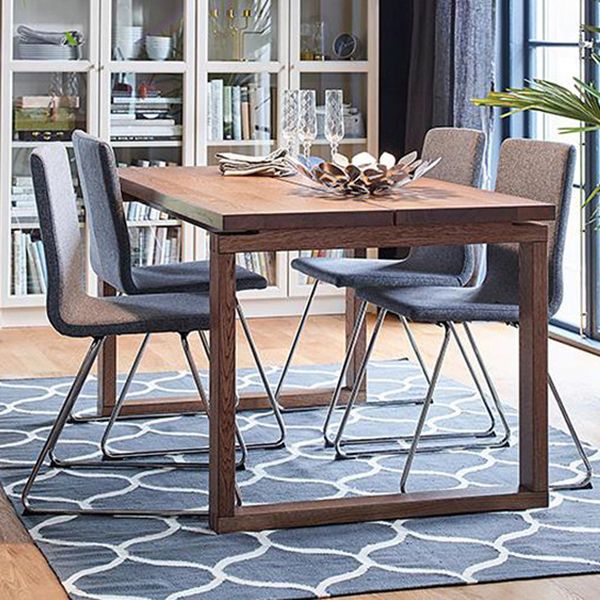 Wood Top Dining Table Rectangle Pine Wood Table with Sled Base Clearhalo ' dining_table' 'Dining Tables & Seating' 'Dining Tables' 'furn' 'furn_dining_table' 'Furniture' 'furniture_dining_table' 'Kitchen & Dining Furniture' 'kitchen&dining_furn' 'kitchen' 'kitchen_dining_table' 1200x1200_eb523eb6-a701-49df-a09c-18dc99710d6b