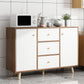 Sideboard di ristoro ingegnerizzato in stile contemporaneo con base in legno massiccio