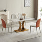 Glam Style Rectangle Table Sintered Stone Dining Table with Metal Legs Clearhalo 'Dining Tables & Seating' 'Dining Tables' 'dining_table' 'furn' 'furn_dining_table' 'Furniture' 'Kitchen & Dining Furniture' 1200x1200_eb5455ee-aaad-45f7-a099-206a67204efa