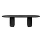 Solid Wood Contemporary Oval Table Black Wood Top Table with Double Pedestal Clearhalo 'Dining Tables & Seating' 'Dining Tables' 'dining_table' 'furn' 'furn_dining_table' 'Furniture' 'furniture_dining_table' 'Kitchen & Dining Furniture' 1200x1200_eb55cf91-b2f3-4d1b-b6f9-c659e40f9ef6