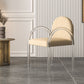 Modern Simple Arm Chair Acrylic Frame Dining Arm Chair for Living Room