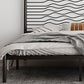 Glam Iron Open-frame bed met rechthoekige hoofdeinde en metalen benen