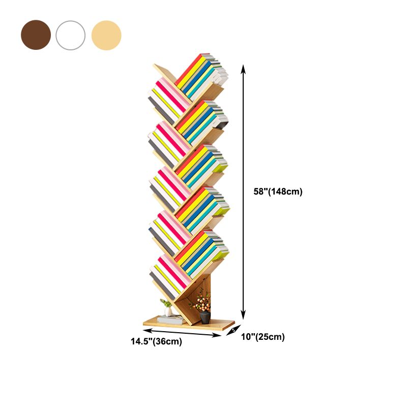 Salon contemporain étagère et étagère fabriquée en bois bibliothèque en bois