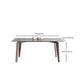 Mesa de comedor moderna de piedra sinterizada, mesa rectangular para uso doméstico