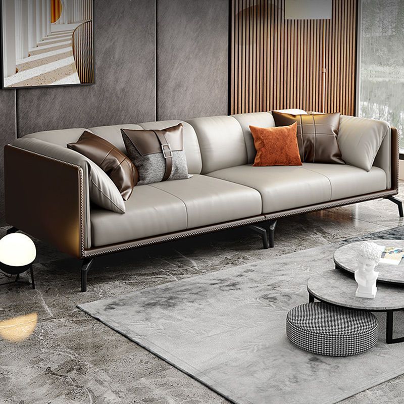 ステイン耐性のある固定性の本革枕トップアームの座席