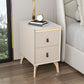 引き出し付きのモダンなベッドナイトスタンドストーンアクセントテーブルナイトスタンド
