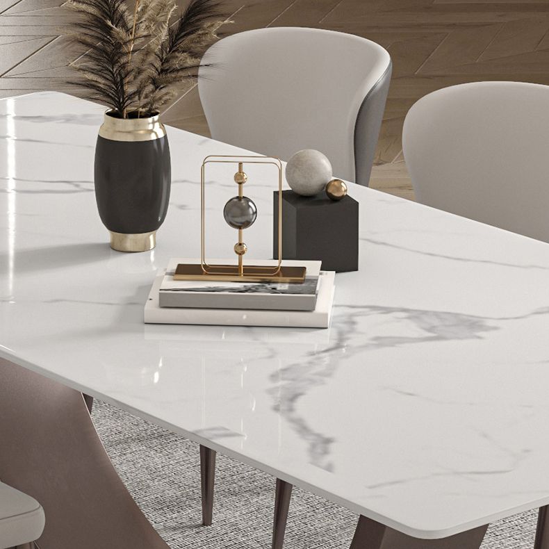 Modern Rectangle Sintered Stone Dining Table Set 1/2/4/5/7 Pieces Dining Set Clearhalo 'Dining Room Sets' 'Dining Tables & Seating' 'dining_room_set' 'furn' 'furn_dining_room_set' 'Furniture' 'furniture_dining_room_set' 'Kitchen & Dining Furniture' 1200x1200_eb5e8930-3f13-4edf-98e2-2d209c5ea828