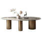 Traditional Luxury Oval Dining Room Table White Sintered Stone Table with 3 Gold Legs Clearhalo ' dining_table' 'Dining Tables & Seating' 'Dining Tables' 'furn' 'furn_dining_table' 'Furniture' 'furniture_dining_table' 'Kitchen & Dining Furniture' 'kitchen&dining_furn' 'kitchen' 'kitchen_dining_table' 1200x1200_eb5eef7e-57c6-40ed-9a07-60ad0572223a