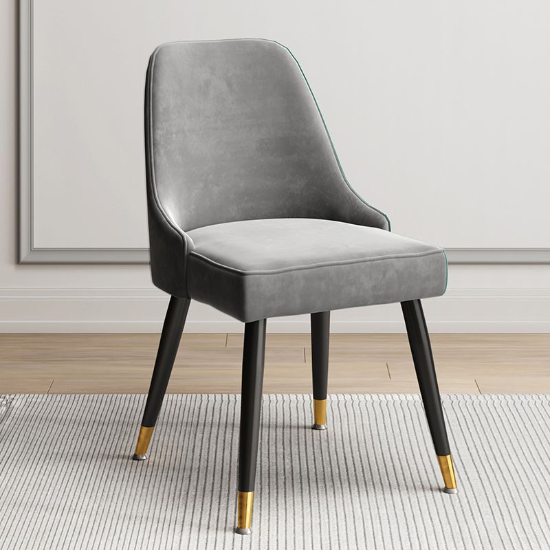 Glam Velvet Side Chair Parsons Upholstered Side Chair for Dining Room Clearhalo 'Dining Chairs' 'Dining Tables & Seating' 'dining_chair' 'furn' 'furn_dining_chair' 'Furniture' 'Kitchen & Dining Furniture' 1200x1200_eb5ff9ed-0755-4558-8dcb-ff1a6b457bc7