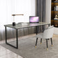 Industrial Office Desk Grey Marble Sled Writing Desk with Metal Legs Clearhalo 'furn' 'furn_office_desk' 'Furniture' 'Office Desks' 'Office Furniture' 'office_desk' 1200x1200_eb5ffa19-9e2f-44ac-a5b8-c4f3efa27842