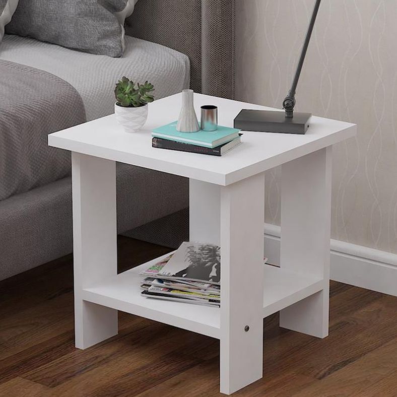 Wood Accent Table Nightstand Open Storage Night Table with 2 Shelves Clearhalo 'Bedroom Furniture' 'furn' 'furn_night_stand' 'Furniture' 'night_stand' 'Nightstands' 1200x1200_eb616a33-1b33-40ac-b4b0-e79ddf12dbcd