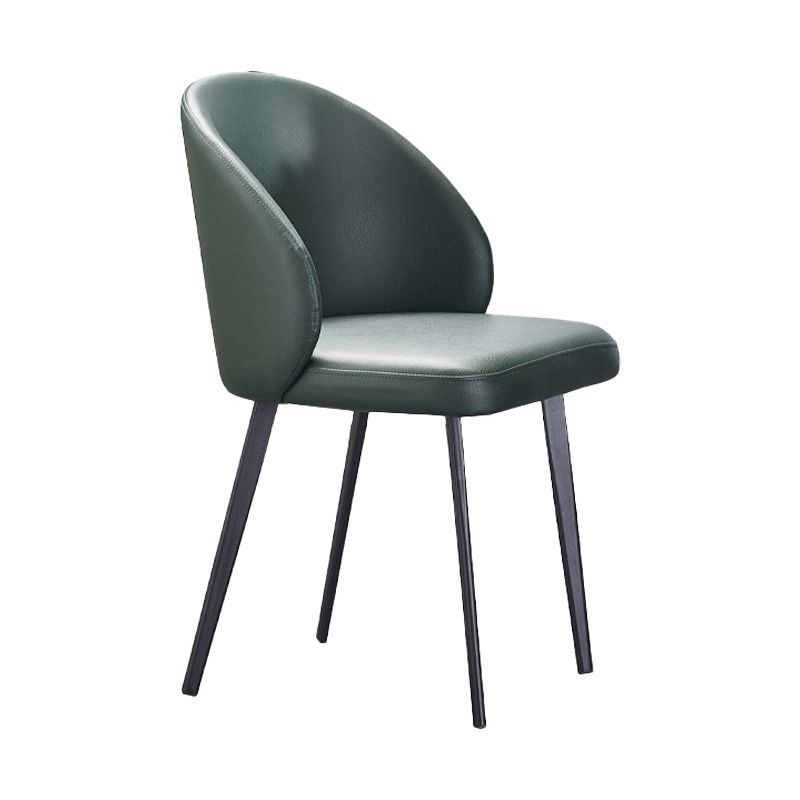 Minimalist Style Faux Leather Side Chair Upholstered Armless Dining Chairs for Home Clearhalo ' kitchen&dining_furn' 'Dining Chairs' 'Dining Tables & Seating' 'dining_chair' 'furn' 'furn_dining_chair' 'Furniture' 'furniture_dining_chair' 'Kitchen & Dining Furniture' 'kitchen' 1200x1200_eb618891-1d19-4f3e-8728-4ad46efb7ce0