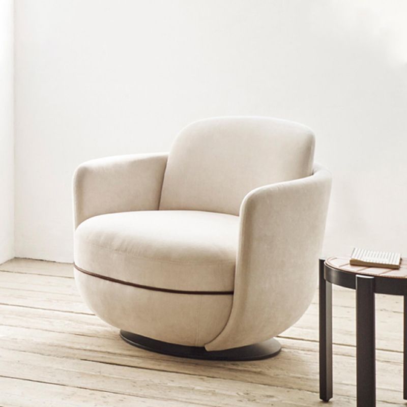 Solid Color Accent Armchair Swivel Living Room Accent Armchair Clearhalo 'Accent Chairs' 'accent_chairs' 'Chairs & Seating' 'furn' 'furn_accent_chairs' 'Furniture' 'Living Room Furniture' 1200x1200_eb65f8f5-ba59-46e3-ae41-f7e8cb28066b