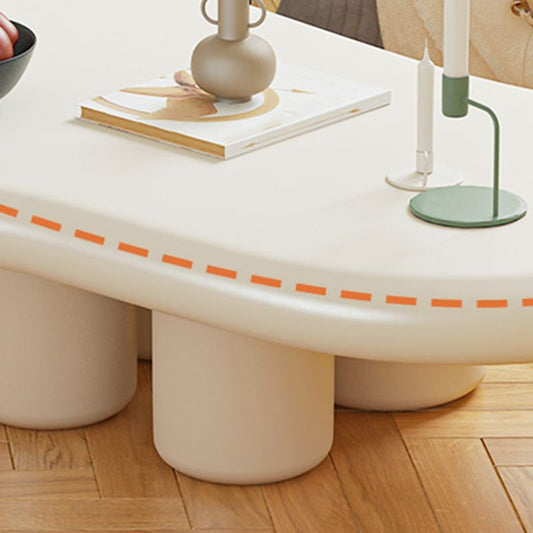 Scandinavian Wooden Coffee Table Free form 3 Legs Coffee Table for Bedroom