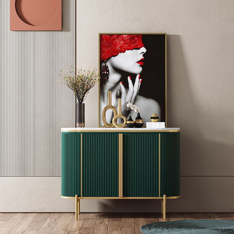 Glam Style Sideboard Stone Top Sideboard with Door for Living Room Clearhalo 'buffet_sideboard' 'Buffets & Sideboards' 'furn' 'furn_buffet_sideboard' 'Furniture' 'Kitchen & Dining Furniture' 1200x1200_eb68d22e-4447-46f6-8980-bfe7d5341948