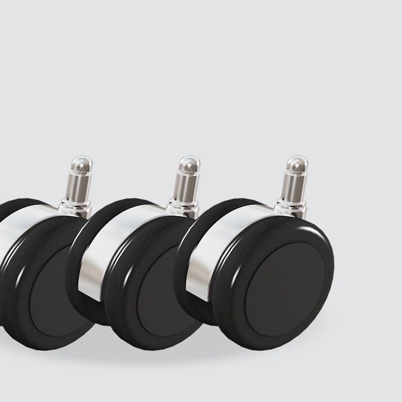 Silla de oficina tapizada moderna silla de tareas de brazo fijo con base de acero