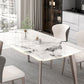 Contemporary Stone Dining Table Set 1/2/5/7 Pieces Dining Set for Home Use Clearhalo 'Dining Room Sets' 'Dining Tables & Seating' 'dining_room_set' 'furn' 'furn_dining_room_set' 'Furniture' 'Kitchen & Dining Furniture' 1200x1200_eb6b2a83-bc42-48fd-82a3-9e36bd48e3e2