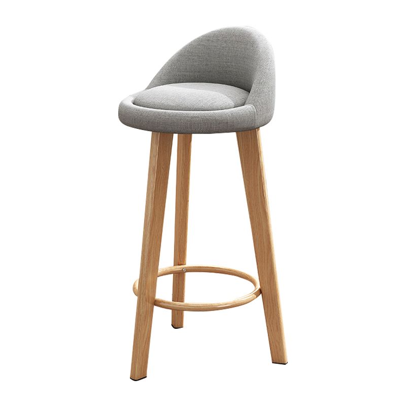 Scandinavian Style Bar-stool Steel Legs Round Seat Single Counter Stool for Kitchen Bar Clearhalo 'Bar Furniture' 'Bar Stools' 'bar_stools' 'furn' 'furn_bar_stools' 'Furniture' 'furniture_bar_stools' 'Kitchen & Dining Furniture' 1200x1200_eb6c1f91-3207-4c82-84ba-ad7c7854e7e6