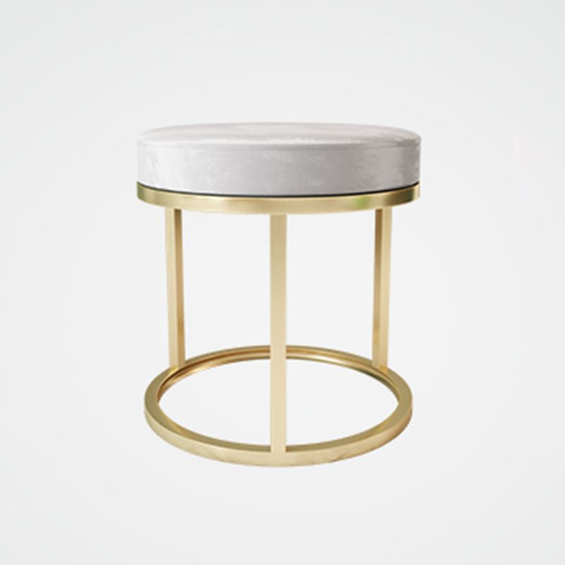 Solid Color Flannel Standard Stool Modern Simple Round Footstool Clearhalo 'furn' 'furn_ottomans_poufs' 'Furniture' 'Living Room Furniture' 'Ottomans & Poufs' 'ottomans_poufs' 1200x1200_eb6c67db-4758-4c93-bf88-3c653a0f9a55