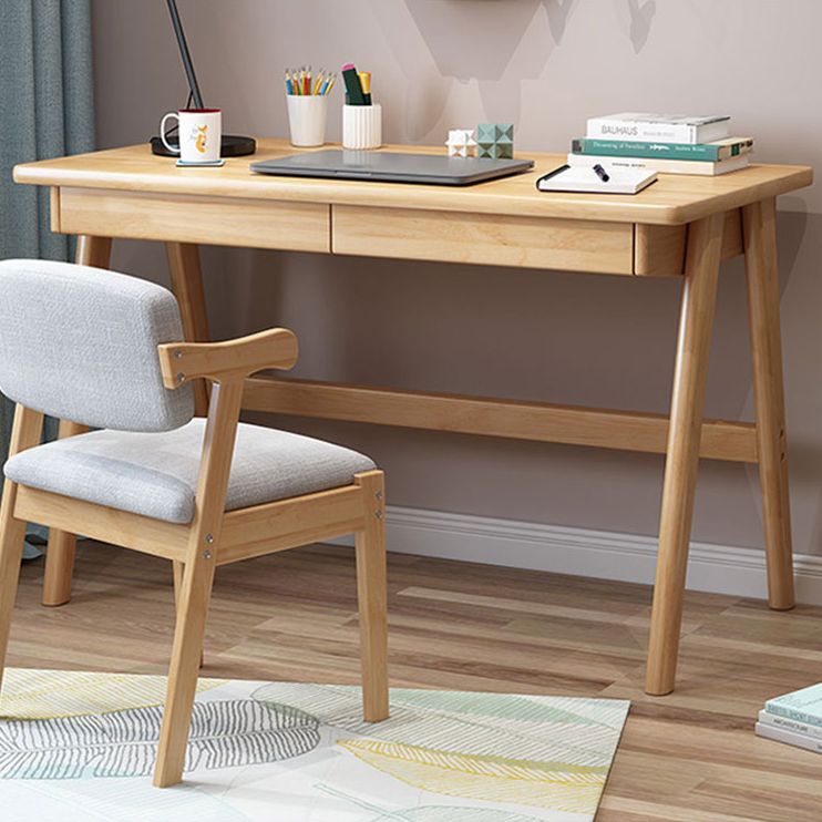 Rectangular Shaped Office Table Stone Writing Desk in Brown/Natural/White Clearhalo 'furn' 'furn_office_desk' 'Furniture' 'Office Desks' 'Office Furniture' 'office_desk' 1200x1200_eb6e5663-d388-4ff6-8d02-66a9e1f89b3b