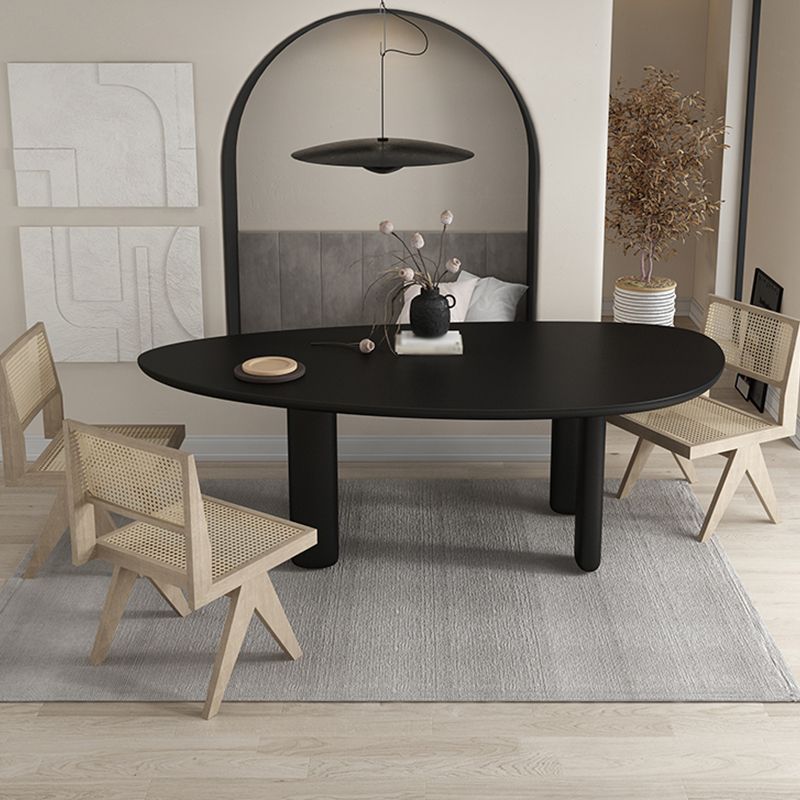 Oval Tripod Base Dining Table Solid Wood Modern Kitchen Dinner Dining Room Table Clearhalo 'Dining Tables & Seating' 'Dining Tables' 'dining_table' 'furn' 'furn_dining_table' 'Furniture' 'furniture_dining_table' 'Kitchen & Dining Furniture' 'kitchen' 'kitchen_dining_table' 1200x1200_eb7254cf-ab21-49ed-aec9-78230cdccdb9