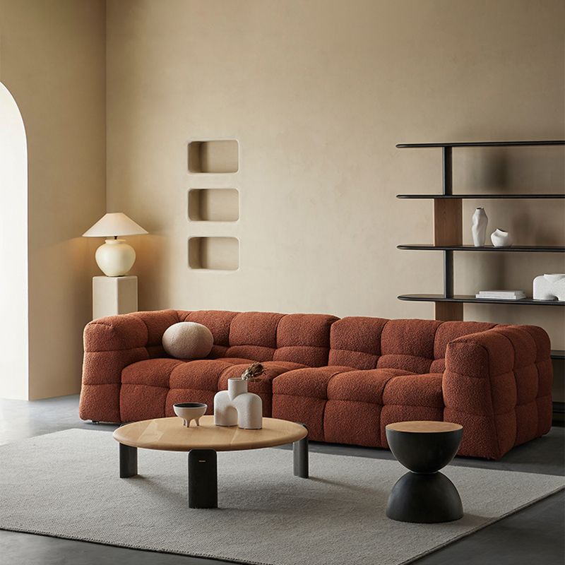 Contemporain 41,3 "D Laine canapé biscuit arrière Sofa tissu de smoking