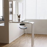 Stone Bar Dining Table Modern Bar Table with Pedestal and Glass Cabinet for Dining Room Clearhalo 'Bar Furniture' 'Bar Tables' 'bar_tables' 'furn' 'furn_bar_tables' 'Furniture' 'furniture_bar_tables' 'Kitchen & Dining Furniture' 1200x1200_eb738c37-d84b-4361-9b19-a432947ccb91