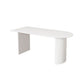 Solid Wood White Dining Table Simplicity Double Pedestal Table for Dining Room Clearhalo 'Dining Tables & Seating' 'Dining Tables' 'dining_table' 'furn' 'furn_dining_table' 'Furniture' 'furniture_dining_table' 'Kitchen & Dining Furniture' 'kitchen' 'kitchen_dining_table' 1200x1200_eb739ed2-9735-4a3a-b36f-5df4d115057c