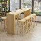 Light Brown Industrial Style Table Solid Wood Milk Tea Shop Casual Bar Table Clearhalo 'Bar Furniture' 'Bar Tables' 'bar_tables' 'furn' 'furn_bar_tables' 'Furniture' 'furniture_bar_tables' 'Kitchen & Dining Furniture' 1200x1200_eb73ff9d-517d-4b66-a231-120a50b17458
