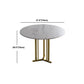 Stone Top Dining Table Contemporary Dining Table with Gold Pedestal Base Clearhalo 'Dining Tables & Seating' 'Dining Tables' 'dining_table' 'furn' 'furn_dining_table' 'Furniture' 'furniture_dining_table' 'Kitchen & Dining Furniture' 'kitchen' 'kitchen_dining_table' 1200x1200_eb756098-e3d0-44eb-aba7-0aaac7b8eddb
