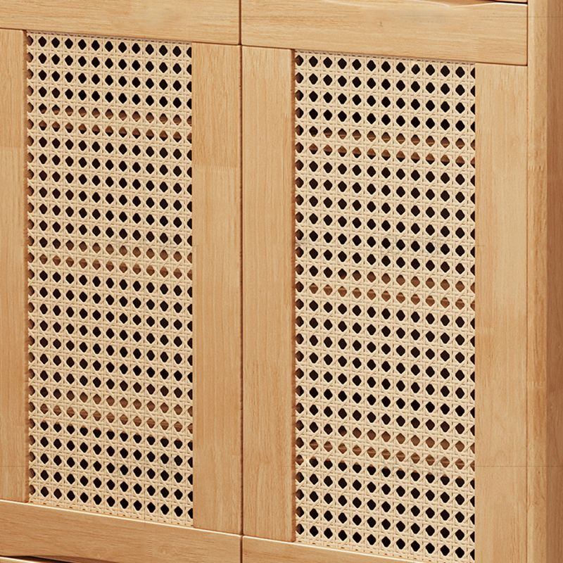 40.15" Tall 2/3 - Door Accent Cabinet Rubberwood Cabinet in Brown/Natural Clearhalo 'Cabinets & Chests' 'cabinets_chests' 'furn' 'furn_cabinets_chests' 'Furniture' 'Living Room Furniture' 1200x1200_eb756761-cc6f-4e2e-b6cb-27b91d01a572