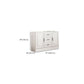 Commode en bois manufacturé avec coffre de rangement contemporain de 13,65 pouces de largeur