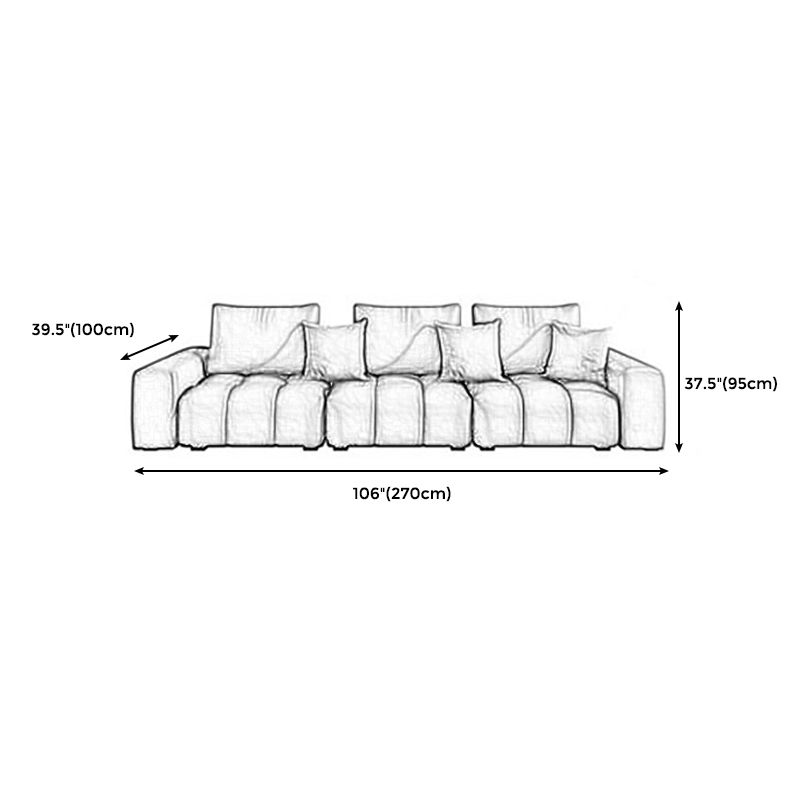 American Traditional Faux Square Arm Sectionals 37.4"High Leather Cushions Sofa,Dark Brown Clearhalo 'furn' 'furn_sectionals' 'Furniture' 'furniture_sectionals' 'kitchen' 'kitchen_sectionals' 'Living Room Furniture' 'Sectionals' 1200x1200_eb75a37f-68fb-4df1-9b61-ddc72e31b244