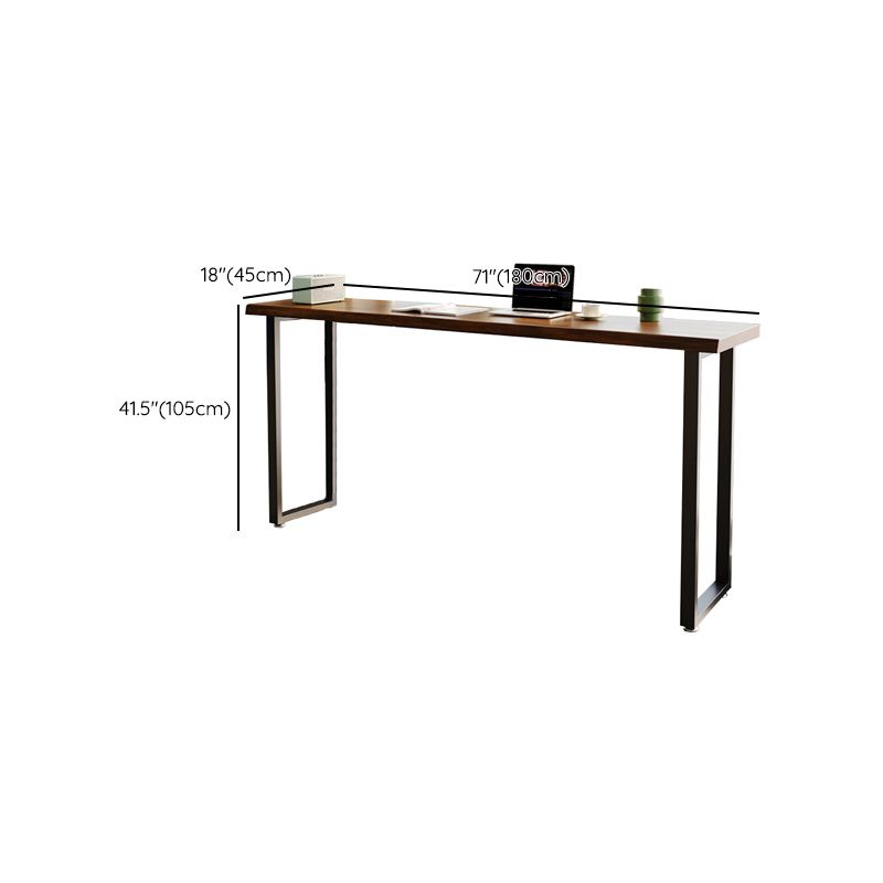 Industriële bar-eettafel voor binnen, rechthoekig massief houten bartafel