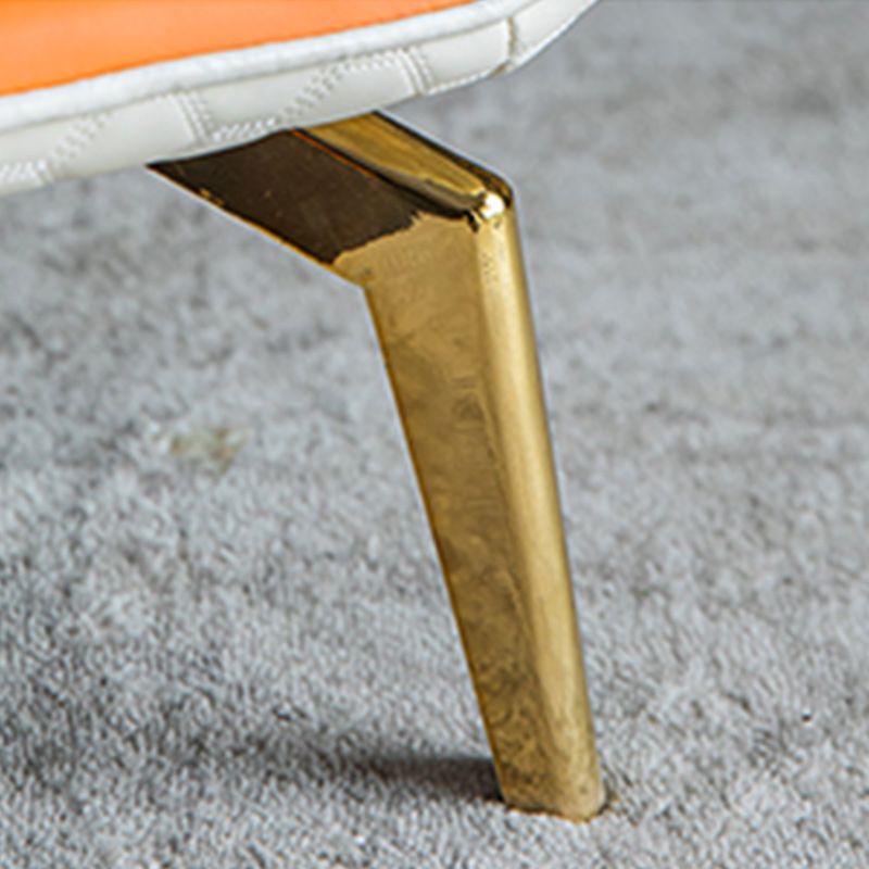 Glam Faux Leather Wingback Chair Tufted Back Basic Four Leg Chair Clearhalo 'Accent Chairs' 'accent_chairs' 'Chairs & Seating' 'furn' 'furn_accent_chairs' 'Furniture' 'Living Room Furniture' 1200x1200_eb7adccc-8b07-4e40-b46a-df4ebe8f1aac