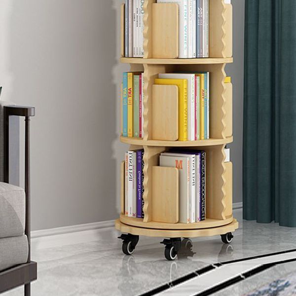 Modern Solid Wood Bookcase, Log, Cylinder Bookshelf for Any Room, 21.5" W Clearhalo 'Bookcases' 'furn' 'furn_bookcases' 'Furniture' 'Office Furniture' 1200x1200_eb7b8708-4f64-48e0-b410-65aff0246d85