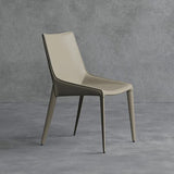 Faux Leather Contemporary Dining Room Chair Matte Finish Solid Back Dining Chair Clearhalo ' kitchen&dining_furn' 'Dining Chairs' 'Dining Tables & Seating' 'dining_chair' 'furn' 'furn_dining_chair' 'Furniture' 'furniture_dining_chair' 'Kitchen & Dining Furniture' 'kitchen' 1200x1200_eb7e1a44-7a85-440b-afde-2491daa91929