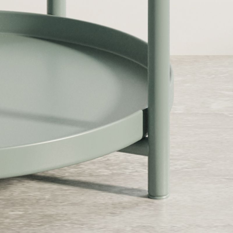 Wit/groen/zwart/geel 4 poten moderne stijl metalen ijzeren nachtkastje