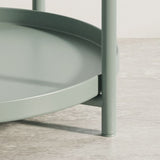 Wit/groen/zwart/geel 4 poten moderne stijl metalen ijzeren nachtkastje