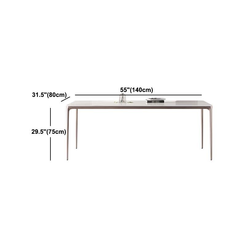 White and Purple Dining Table Modern Stone and Metal Dining Room Table Clearhalo 'Dining Tables & Seating' 'Dining Tables' 'dining_table' 'Furniture' 'furniture_dining_table' 'Kitchen & Dining Furniture' 1200x1200_eb81a4ba-c917-4a99-bc20-357fe80695b2