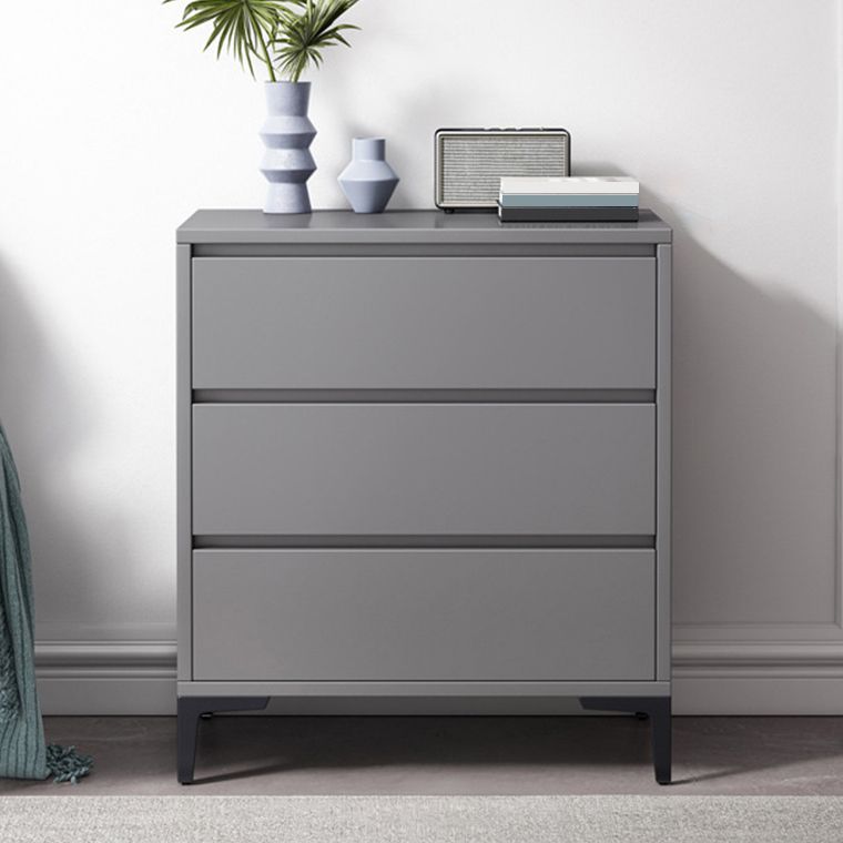 Contemporary Grey Rectangle Accent Chest with Drawers and Metal Legs Clearhalo 'Cabinets & Chests' 'cabinets_chests' 'furn' 'furn_cabinets_chests' 'Furniture' 'Living Room Furniture' 1200x1200_eb827170-4f8b-4b07-a1ca-ee2bc9af675d