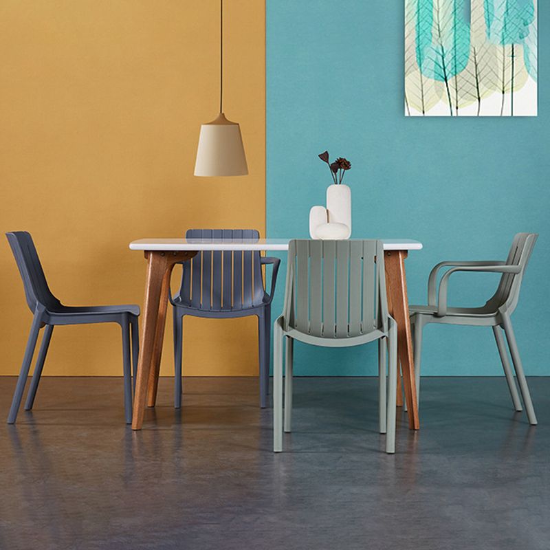 Contemporary Style Kitchen Dining Chairs Plastic Dining Stackable Arm Chairs Clearhalo ' kitchen&dining_furn' 'Dining Chairs' 'Dining Tables & Seating' 'dining_chair' 'furn' 'furn_dining_chair' 'Furniture' 'furniture_dining_chair' 'Kitchen & Dining Furniture' 'kitchen' 1200x1200_eb846daf-a598-474e-8f49-3bfe06342abf
