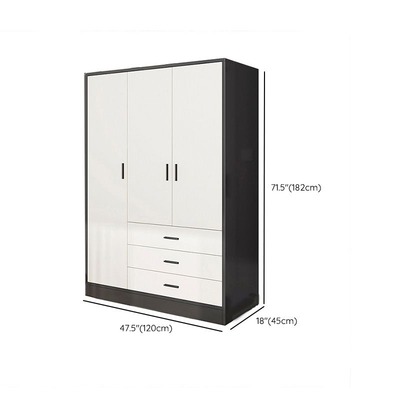 Rectangular Wardrobe Cabinet Modern Simple Wooden Wardrobe Closet Clearhalo 'Armoires & Wardrobes' 'armoires_wardrobes' 'Bedroom Furniture' 'furn' 'furn_armoires_wardrobes' 'Furniture' 1200x1200_eb87ceca-9288-43b2-b734-61bc5d182cbc