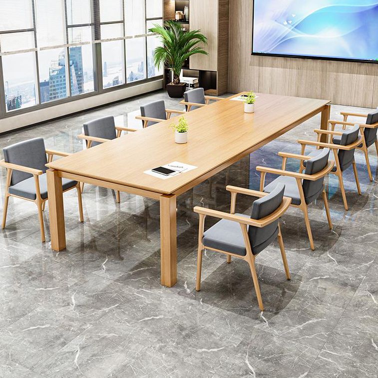 Rectangle Modern Table Solid Wood Fixed Dining Table with 4 Legs Clearhalo ' dining_table' 'Dining Tables & Seating' 'Dining Tables' 'furn' 'furn_dining_table' 'Furniture' 'furniture_dining_table' 'Kitchen & Dining Furniture' 'kitchen&dining_furn' 'kitchen' 'kitchen_dining_table' 1200x1200_eb883ef4-c8d7-4dd9-a5ca-220a2509d52a